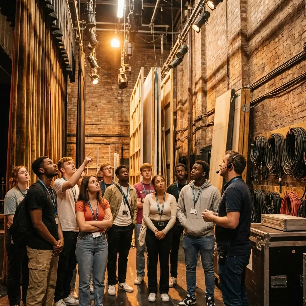 Backstage at Birmingham Rep